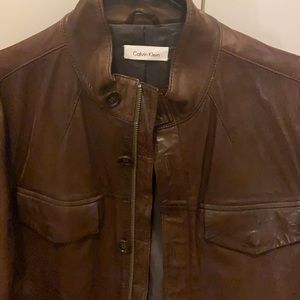 Calvin Klein leather jacket
